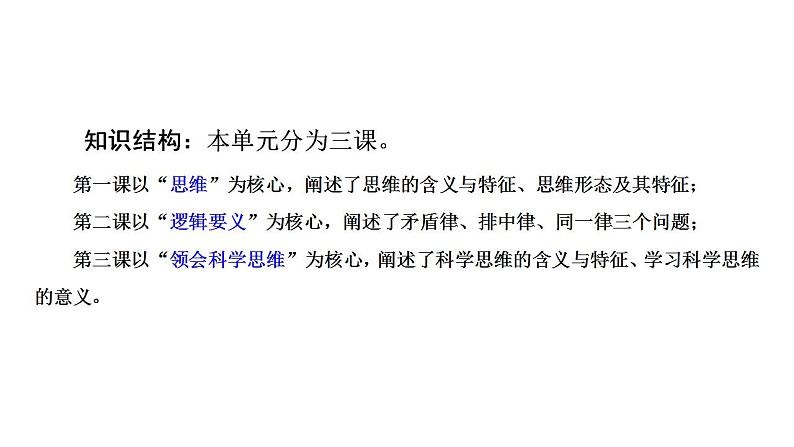 1.1 思维的含义与特征(课件) 高中政治选择性必修3 逻辑与思维 统编版02