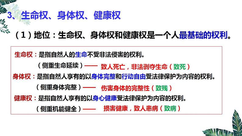 1.2积极维护人身权利课件-统编版选择性必修二法律与生活第6页