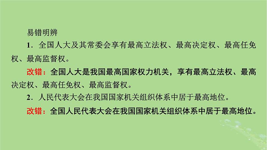 2025版高考政治一輪總復習必修3第2單元人民當家作主第5課我國的根本政治制度課件第6頁