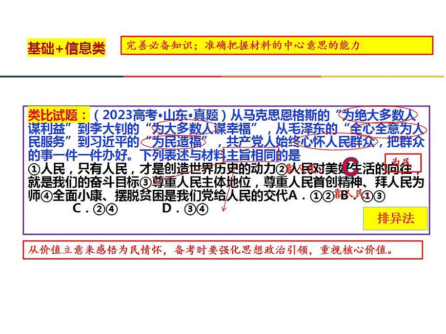 2024屆山東省青島市高三一模政治試題講評(píng)課件-2024屆高考政治二輪復(fù)習(xí)第5頁(yè)
