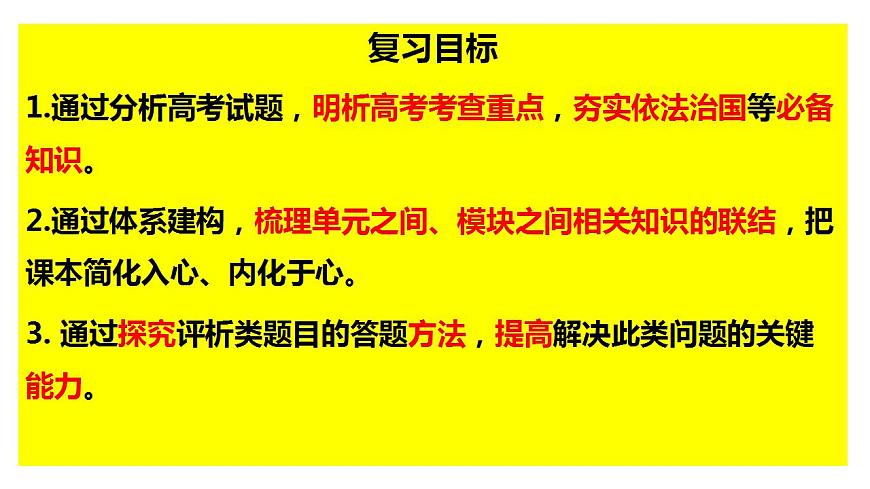 專題六 全面依法治國課件-2024屆高考政治二輪復(fù)習(xí)統(tǒng)編版必修3政治與法治第4頁
