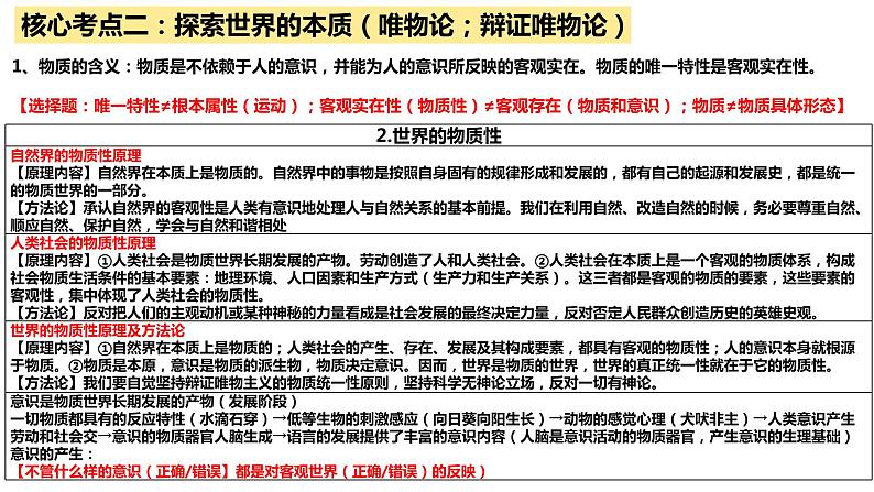 第一单元 探索世界与把握规律 课件-2024届高考政治二轮复习统编版必修四哲学与文化第6页