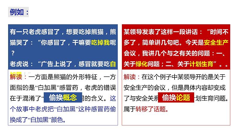 2.2 逻辑思维的基本要求2023-2024学年高二政治高效优质课件(统编版选择性必修3)06