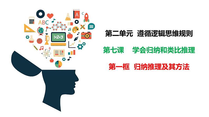 7.1 归纳推理及其方法2023-2024学年高二政治教学示范课课件(统编版选择性必修3)01