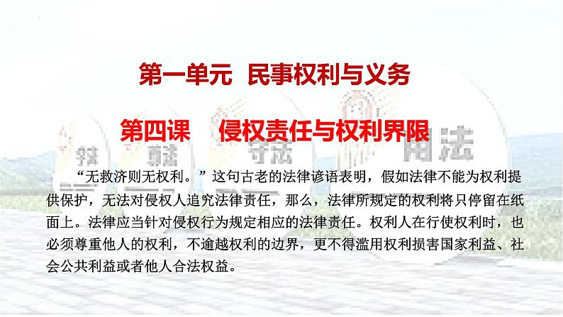 4.1 权利保障 于法有据 课件-2023-2024学年高中政治统编版选择性必修二法律与生活01