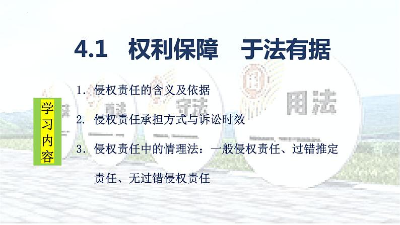 4.1 权利保障 于法有据 课件-2023-2024学年高中政治统编版选择性必修二法律与生活02