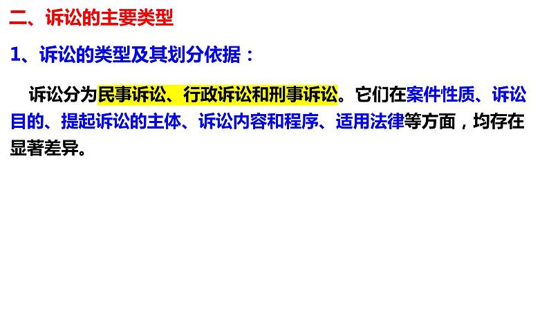 9.2 解析三大诉讼2023-2024学年高二政治同步教学优质课件(统编版选择性必修2)05