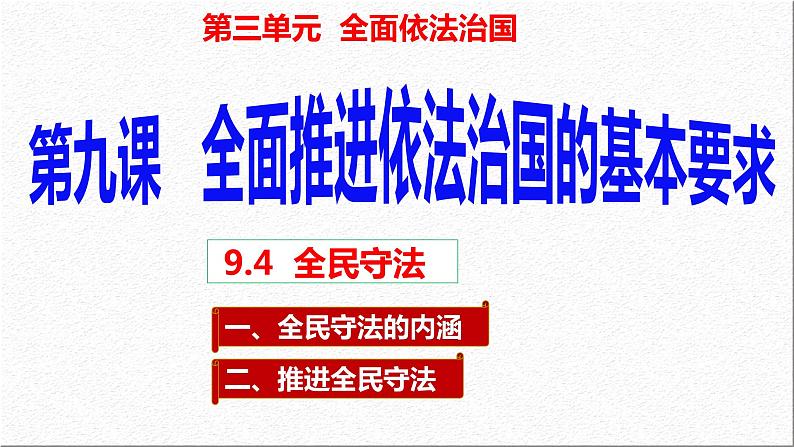 9.4 全民守法 课件 2023-2024学年高中政治 政治与法治 同步课件(统编版必修3)第3页