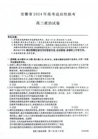 安徽省合肥市部分学校2024届高三下学期三模试题 政治 PDF版含答案