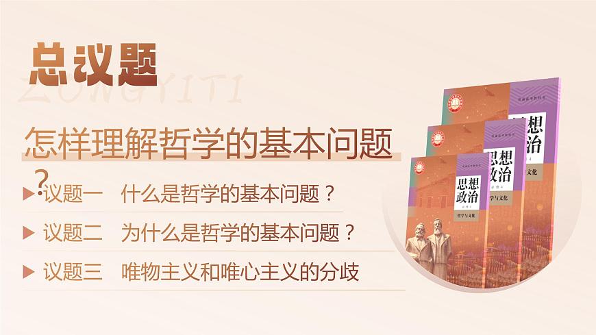 人教版高中必修四1.2《哲學的基本問題》課件（教案）第6頁