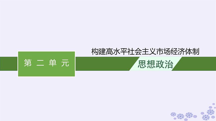 2025屆高考政治一輪總復(fù)習(xí)必修2綜合探究構(gòu)建高水平社會主義市抄濟(jì)體制課件第1頁