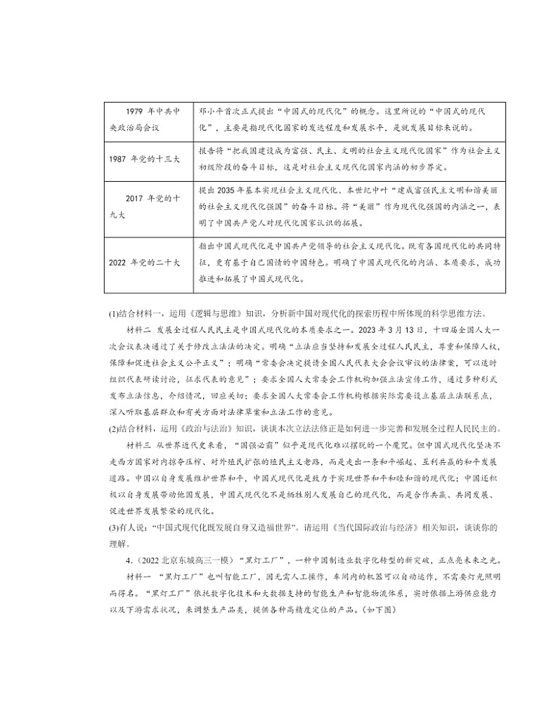 2022~2024北京高三一模政治试题分类汇编:创新思维的含义与特征第2页