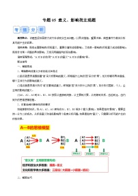 專題05 意義、影響類主觀題-【突破大題】沖刺2024年高考政治大題集訓(xùn)（新高考專用）