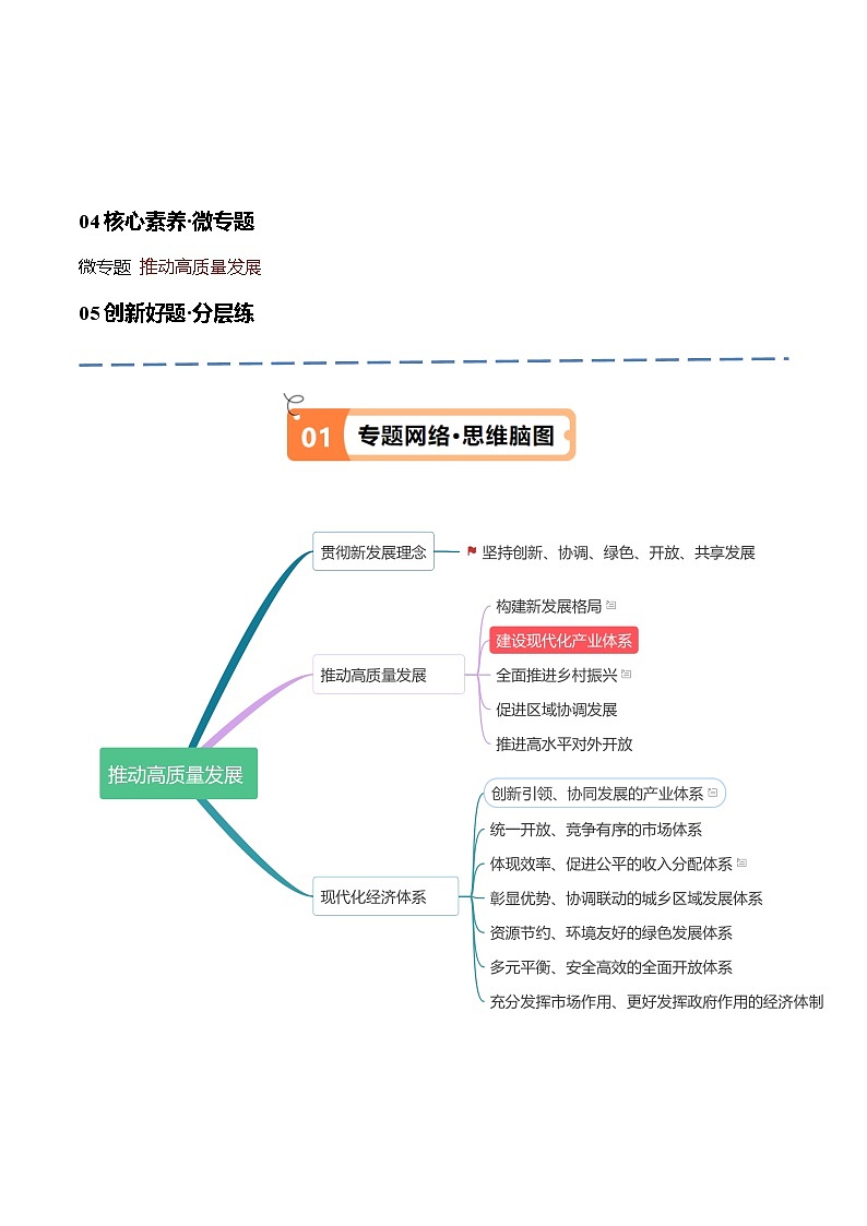 专题05 经济篇—推动高质量发展(讲义)-【考点解密】2024年高考政治高频考点预测02