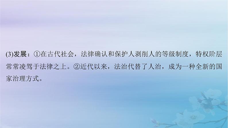 2025届高考政治一轮总复习必修3第三单元全面依法治国第七课治国理政的基本方式课件第7页