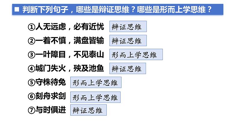 8.1 辩证思维的含义与特征课件 高中政治 选择性必修3 逻辑与思维 统编版第8页