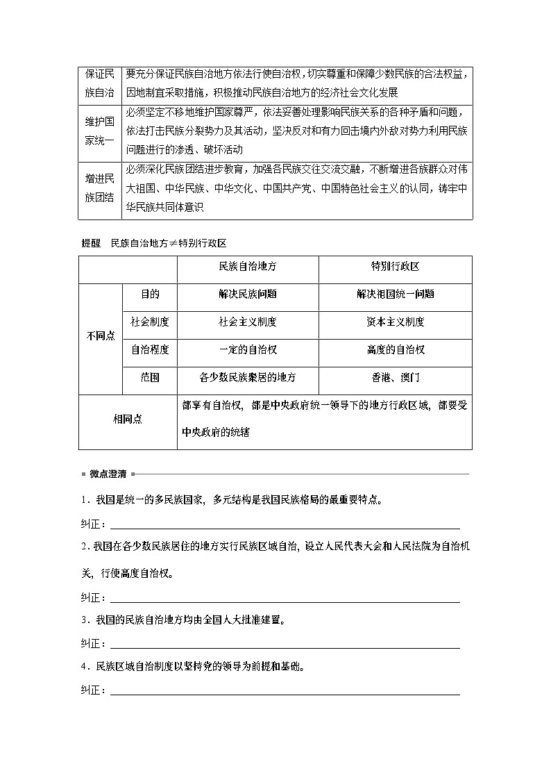 必修3 第十三课 课时二 民族区域自治制度-2025年高考政治一轮复习课件03