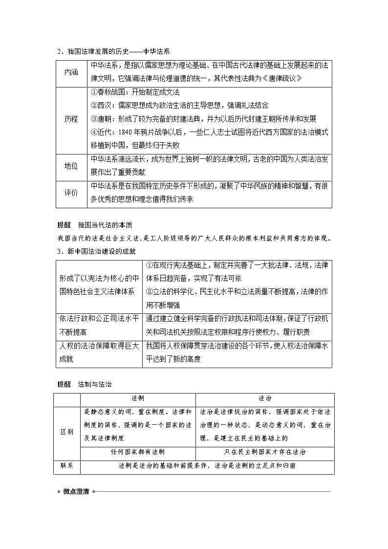 必修3 第十四課　治國(guó)理政的基本方式（學(xué)生版）第3頁(yè)