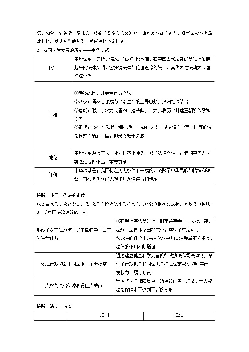 必修3 第十四課　治國(guó)理政的基本方式（教師版）第3頁(yè)