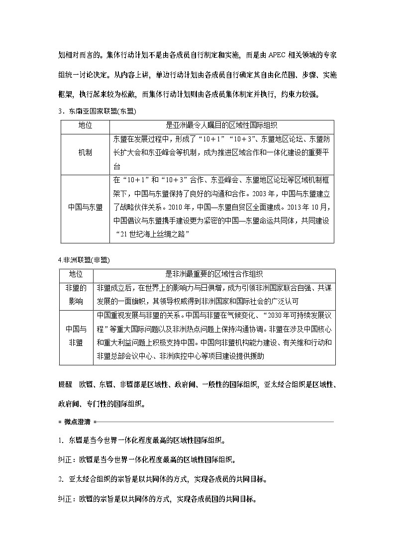 选择性必修1 第二十九课 课时2 区域性国际组织和新兴国际组织-2025年高考政治一轮复习课件02