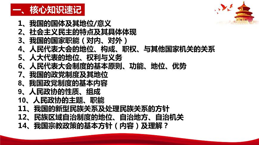 統(tǒng)編版高中政治必修三政治與法治   第2單元復(fù)習(xí)——人民當(dāng)家作主  課件第2頁
