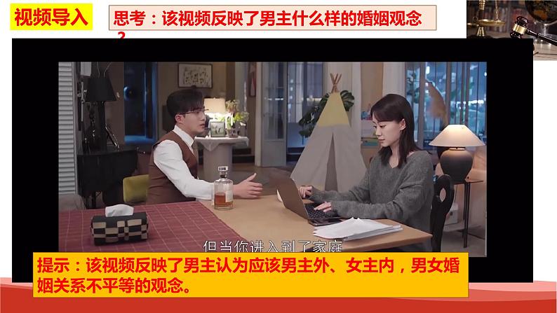 统编版高中政治选择性必修二法律与生活 6.2 夫妻地位平等 课件第1页
