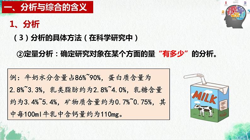 统编版高中政治选择性必修三逻辑与思维 8.2 分析与综合及其辩证关系 课件08