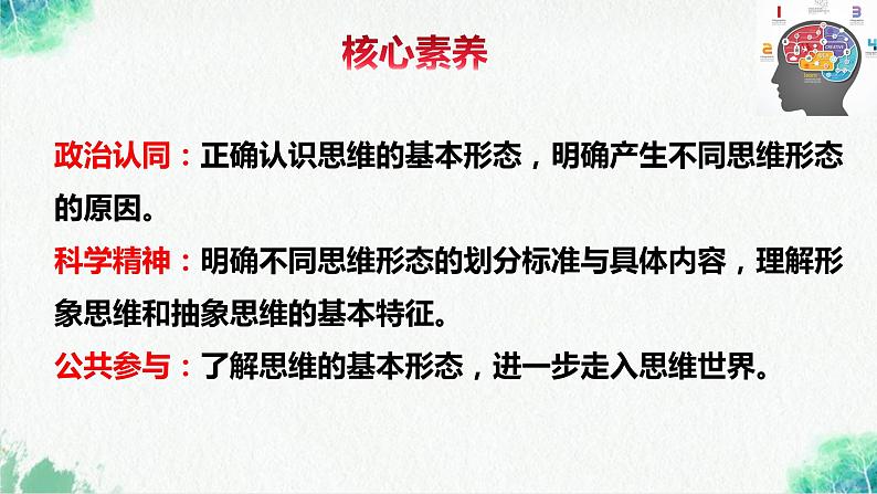 统编版高中政治选择性必修三逻辑与思维 1.2 思维形态及其特征 课件03