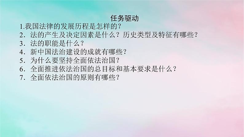 2025版高考政治全程一轮复习必修3第三单元全面依法治国第七课治国理政的基本方式课件07