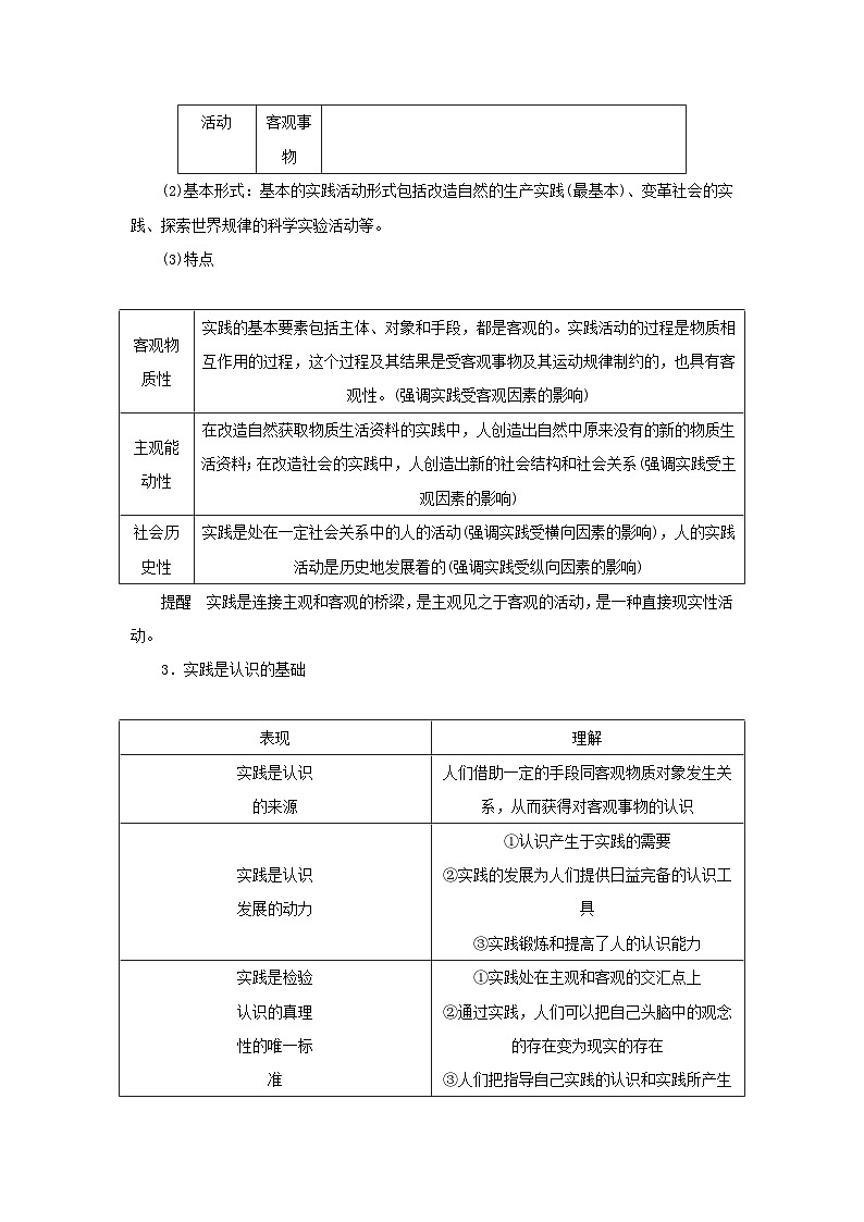 2025版高考政治全程一轮复习核心突破练习必修4第二单元认识社会与价值选择第四课探索认识的奥秘第2页