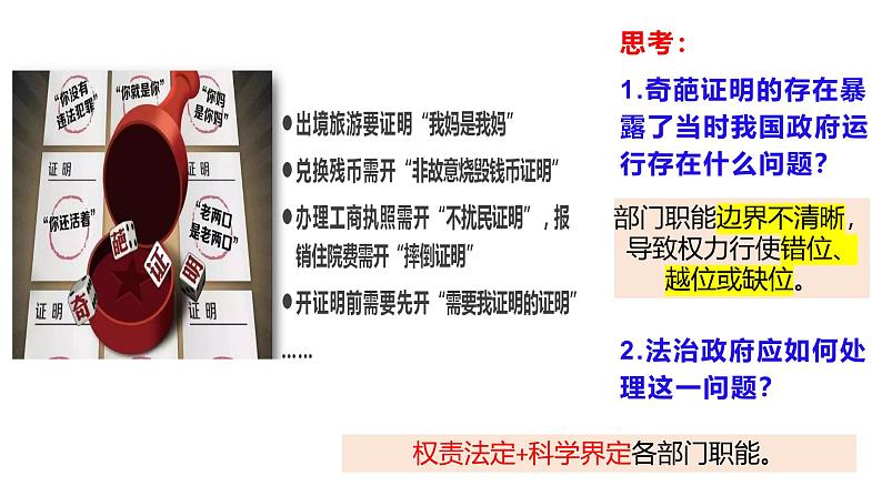 高中政治人教统编版必修3政治与法治8-2法治政府精品课件308