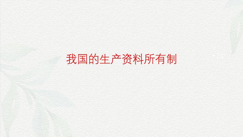 专题二 我国的基本经济制度(课件)-备战2025年高考政治二轮专题复习(统编版)第5页