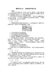 2024—2025高中政治必修4一轮复习课时作业22　正确对待外来文化