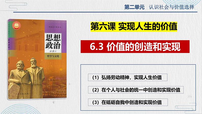 6.3 价值的创造和实现(课件)高中政治必修四 哲学与文化(统编版)03