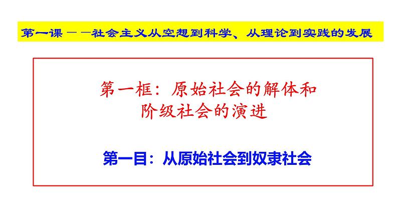1.1.1 从原始社会到奴隶社会(课件)-2024-2025学年高中政治必修一 中国特色社会主义 (统编版 )第2页