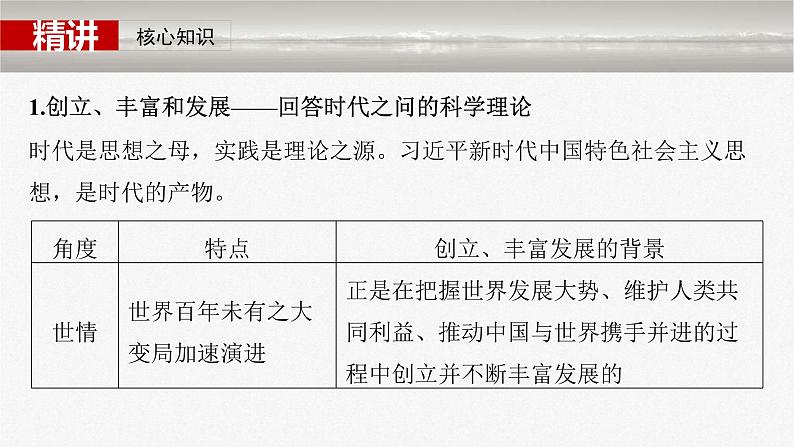 新高考政治一轮复习讲义课件必修1 第四课 课时2 习近平新时代中国特色社会主义思想(含解析)05