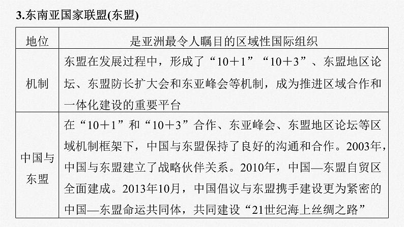 新高考政治一轮复习讲义课件选择性必修1 第二十九课 课时二 区域性国际组织和新兴国际组织(含解析)08