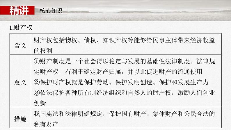 新高考政治一轮复习讲义课件选择性必修2 第三十课 课时二 依法有效保护财产权(含解析)第5页