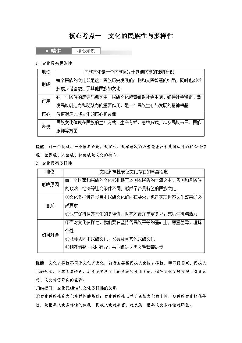 新高考政治一轮复习讲义必修4第二十四课学习借鉴外来文化的有益成果(教师版)第2页