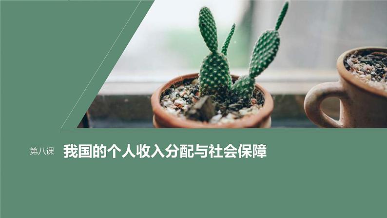 新高考政治一轮复习讲义课件必修2第8课课时1我国的个人收入分配(含解析)第1页