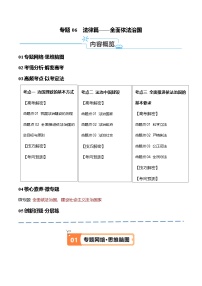 新高考政治二輪復(fù)習(xí)高頻考點(diǎn)練習(xí)專題06  法律篇 全面依法治國（講義）（2份，原卷版+解析版）