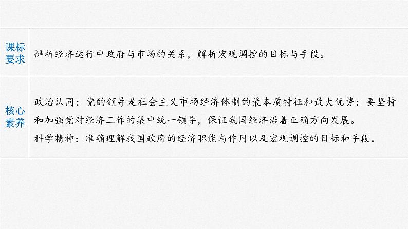 新高考政治一轮复习讲义课件 第6课 第2课时 更好发挥政府作用(含解析)第2页