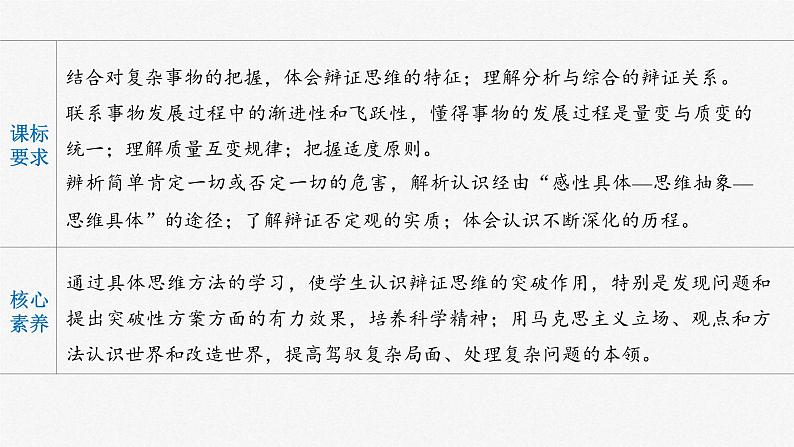 新高考政治一轮复习讲义课件 第37课 运用辩证思维方法(含解析)第2页