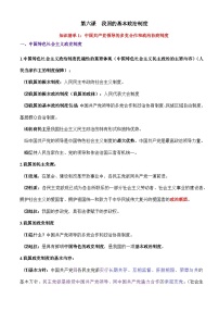 第六課  我國的基本政治制度-【必背知識(shí)手冊】2025年高考政治必備知識(shí)清單（新高考通用）