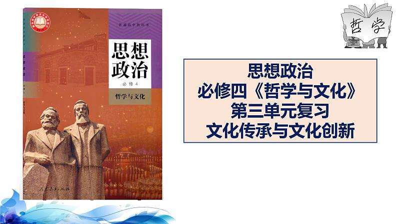 统编版高中政治必修四哲学与文化 第三单元复习——文化传承与文化创新 课件01