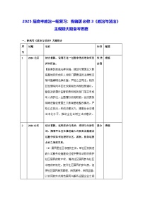 2025屆高考政治一輪復(fù)習(xí)：統(tǒng)編版必修3《政治與法治》主觀題大題備考思路 講義