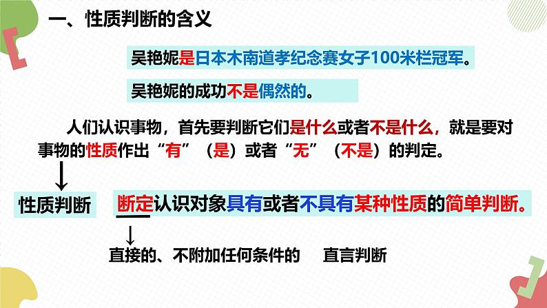 5.2正确运用简单判断 课件-2024-2025学年高中政治统编版选择性必修三逻辑与思维第5页