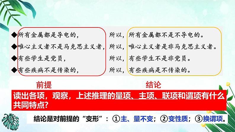 6.2 简单判断的演绎推理方法 课件-2024-2025学年高中政治统编版选择性必修三 逻辑与思维第7页