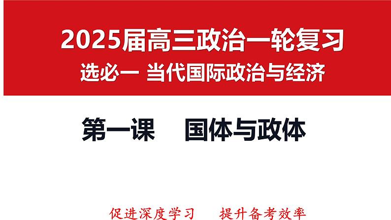 第一课 国体与政体 课件-2025届高考政治一轮复习选择性必修一《当代国际政治与经济》02