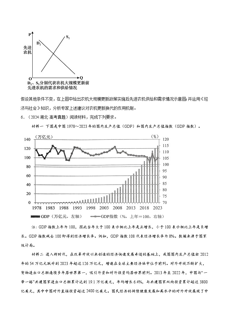 必刷题 主观题50道 必修2《经济与社会》(原卷版)第3页